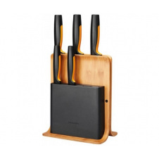Набор кухонных ножей с бамбуковым блоком Fiskars Functional Form ™ 5 шт 1057552