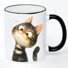 Чашка No Brand Cat 330 мл Разноцветный (chaska-cat-7)