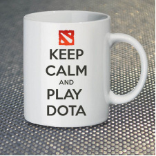 Чашка Fan Girl Keep Calm and Play Dota (14375) 330 мл Белый