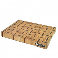 Торцевая разделочная доска Gorillas BBQ DS23 30х40х4 см Коричневый (5223)