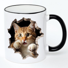Чашка No Brand Cat 330 мл Разноцветный (chaska-cat-11)