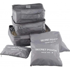 Фото - Набор дорожных органайзеров UKC Laundry Pouch Travel 6 шт Серый Набор дорожных органайзеров UKC Laundry Pouch Travel 6 шт Серый
