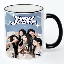 Чашка No Brand new jeans k pop 330 мл Разноцветный (chaskpop-26)