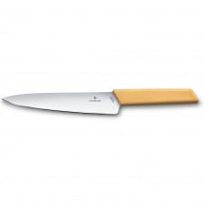Кухонный нож для разделки Victorinox Swiss Modern Carving 19 см Желтый (6.9016.198B)
