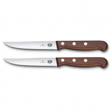 Набор ножей для стейка Victorinox Wood Steak Set 12 см 2 шт Коричневый (5.1230.12G)