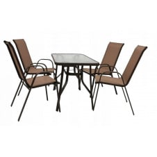 Комплект садовой мебели Kontrast Majorka DUO-4 Brown 5 шт