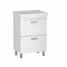 Фото - Тумба підлогова RJ Fortuna-L 50 см з умивальником, білий (RJFU016-0150WHSET) Тумба підлогова RJ Fortuna-L 50 см з умивальником, білий (RJFU016-0150WHSET)