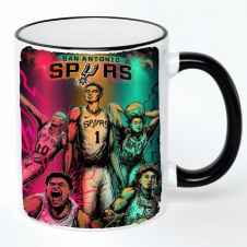 Чашка No Brand san antonio spurs 330 мл Разноцветный (chaskazz-15)