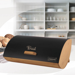 Хлебница Maestro MR-1775-Black 36,5х25х13,3 см Черный (74723657) Киев