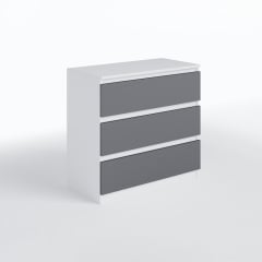 Комод No Brand FT-214 80x40x75.5 см Белый-антрацит (8886634) Дрогобич