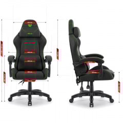 Компьютерное кресло Hell's HC-1014 Black-Green (5907196010361) Фастов