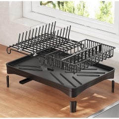 Сушилка для посуды с ковриком DRT К1 41.8х29.8 см Черный (H051318) Кропивницкий