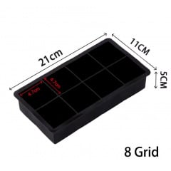 Силиконовая форма для льда VR 21 x 11.5 x 5 см Черный (H051353) Геническ