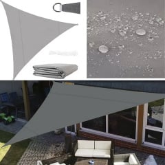 Тент навес затеняющий треугольный No Brand 300x300x300 см Серый (2576241395) Рівне