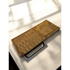 Доска разделочная торцевая двойная с поддоном Gorillas BBQ DS56 700х300х60 мм Коричневый (5497) Ивано-Франковск