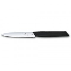 Кухонный нож для чистки Victorinox Swiss Modern Paring 10 см Черный (6.9003.10W) Королёво