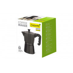 Кофеварка гейзерная алюминиевая Maestro 300 мл (MR-1666-6-BLACK) Київ