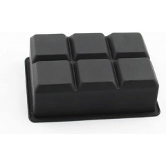 Форма для льда силиконовая Ice Кубики 6 ячеек 16.7x11.5x5 см Черный (С051350) Київ