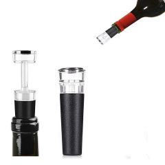 Пробка многоразовая для вина Cork 1 шт 2.5 х 1.5 х 8.5 см Black (H051392) Єланець
