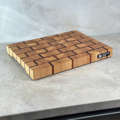 Доска разделочная торцевая профессиональная Gorillas BBQ DS24 30х40х4 см Коричневый (5224) Тернополь