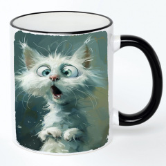 Чашка No Brand Cat 330 мл Разноцветный (chaska-cat-18) Суми