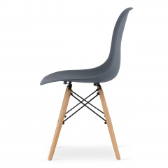 Кресло Jumi Plastic Chair 81х46 см Grey Киев