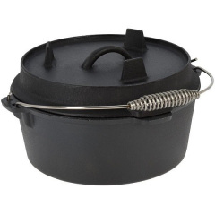 Чугунная кастрюля-гриль с крышкой BBQ Line 3,5 л Черный (518833) Полтава