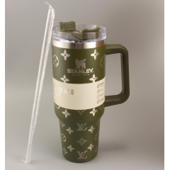 Термокружка Stanley Quencher H2.0 Tumbler 1,18 л Olive Green Monogram KT6007842 Черкаси