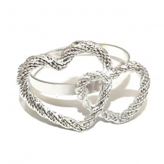 Кольца для салфеток No Brand Сердца 2 шт Silver (SH2) Бердичев