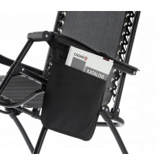 Комплект шезлонгов Garden Line Relax до 130 кг Black 2 шт Вишневе