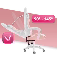 Компьютерное кресло Hell's Rainbow Pink-White (5904204981125) Ровно