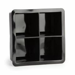 Форма для льда силиконовая Ice Кубики 4 ячейки 11х11х5 см Черный (С051348) Київ