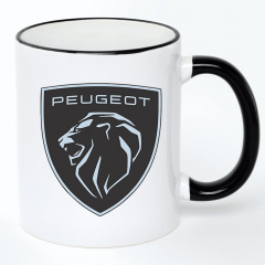 Чашка No Brand Peugeot 330 мл Белый (chaska-ab-10-22) Ужгород