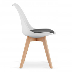 Кресло LEOBERT Mark 47х81.5 см White-Black Черкассы