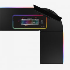 Компьютерный стол huzaro Hero 6.3 RGB 154x48x74 см Black Ізмаїл