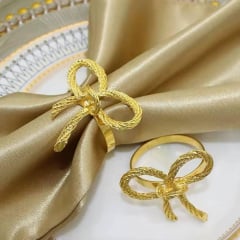 Набор колец для салфеток No Brand Бантики 6 шт Gold (GB6) Киев