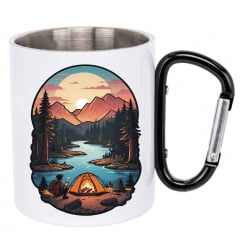Чашка No Brand 330 мл Белый (chaska-camp-30) Вишневе