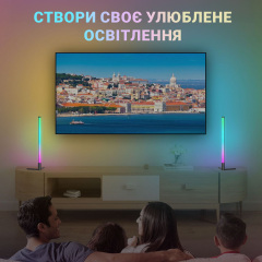 Угловая LED лампа Inspire LD-0465 RGB 48LED Черный Лубни