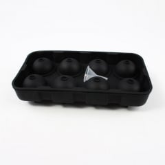 Форма для льда силиконовая Ice Шар 8 ячеек 22x11,5х4,5 см Черный (C051356) Николаев