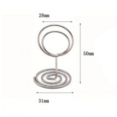 Подставка для карточек рассадки гостей No Brand 5x3.1x2.8 см 10 шт Серебристый (MV039) Киев