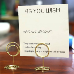 Подставка для карточек рассадки гостей No Brand 5x3.1x2.8 см 10 шт Серебристый (MV039) Киев