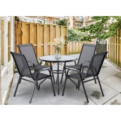 Комплект садовой мебели GardenLine Verona-4 Grey круглый стол 5 шт Лубны