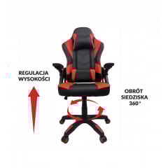 Компьютерное кресло Kontrast Venos Black-Red (5901386202499) Павлоград