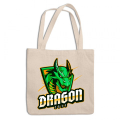 Эко-сумка шоппер с новогодним принтом "Dragon 2024. Дракон 2024" Кавун ЭСШ001315 Хмельницький