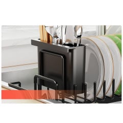 Сушилка для посуды с ковриком DRT К3 50.4х16.6 см Черный (H051320) Вишневое
