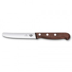 Кухонный нож для томатов Victorinox Wood Tomato & Table 11 см Коричневый (5.0830.11G) Херсон