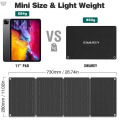 Солнечная панель No Brand BS-030 IP67 30W 2xUSB PD Черный (1632854905) Мукачево