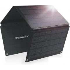 Солнечная панель No Brand BS-030 IP67 30W 2xUSB PD Черный (1632854905) Мукачево