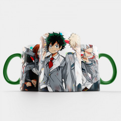 Чашка Fan Girl все в сборе Моя геройская академия - Boku no Hero Academia (15776) 330 мл Зеленый Камінь-Каширський