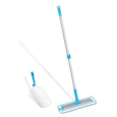 Набор швабра для мытья полов + насадка для пыли 2 в 1 e-Cloth Easy-Click Telescopic Pole+ Duster head 743541 Бердичев